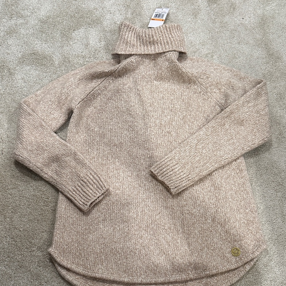 NWT Michael Kors Soft Beige Turtleneck Sweater